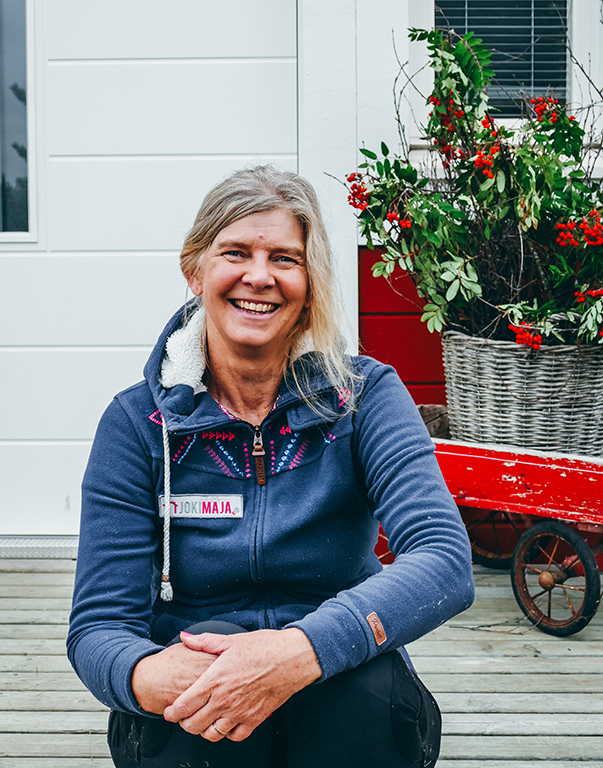 Kerstin, Gastgeberin Jokimaja Lappland